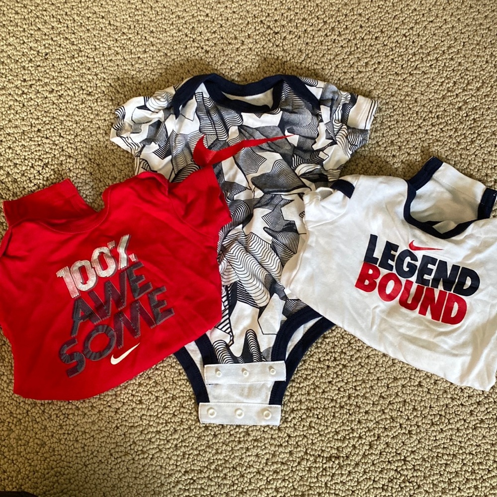 Set of 3 Nike Onesies